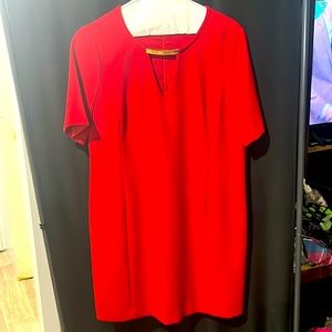 MICHAEL KORS RED DRESS Size 16 EUC Just Dry Cleaned!!! Beautiful 😍 Look 👀!!!